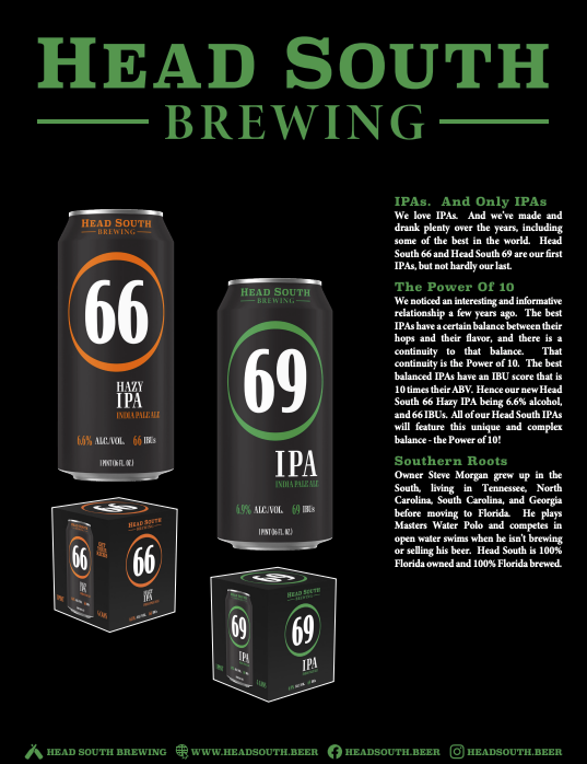 69 IPA tap | Head South Brewing | Proudly Brewed in Florida